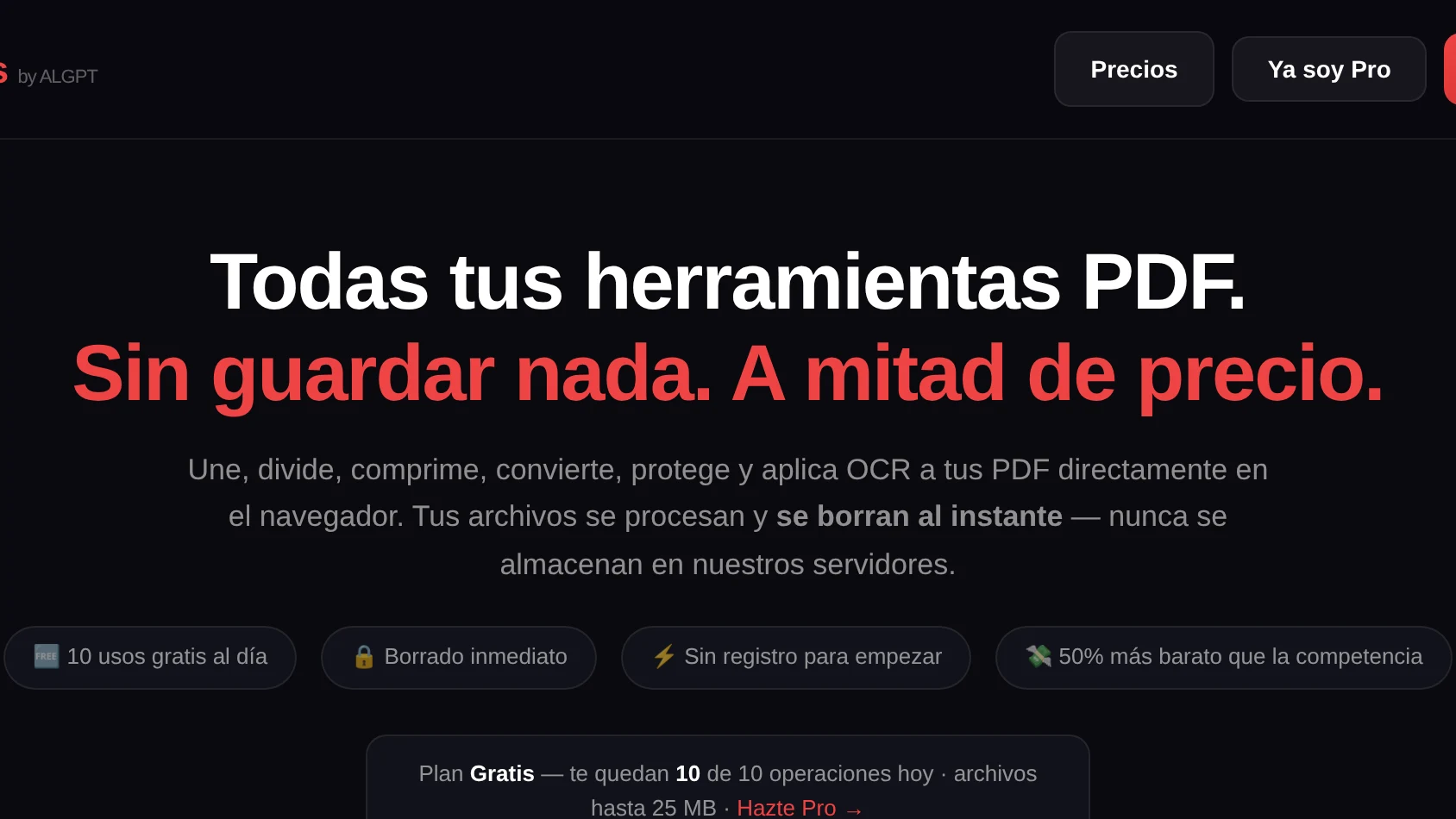 PDF Tools — herramientas PDF de ALGPT